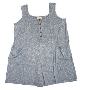 Koolaburra by UGG LightWeight Sweater Knit Romper in Heathered Blue‎ sz 1X